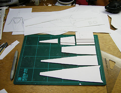 紙原型切り出し