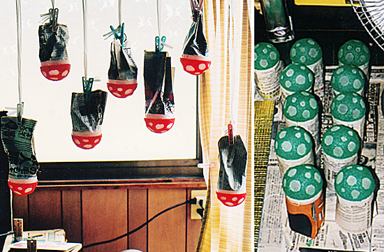 吊し干しランプ